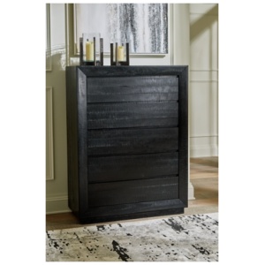 Londer 5 Drawer Chest of Drawers, Black