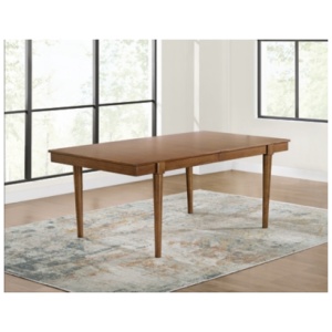 Lyncott 74"-92" Extendable Dining Table, Brown, Wood
