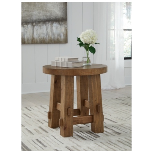 Mackifeld End Table, Warm Brown