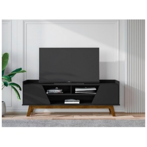 Manhattan Comfort Marcus 63" TV Stand, Matte Black