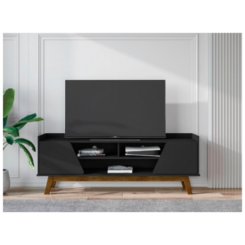 Manhattan Comfort Marcus 63" TV Stand, Matte Black