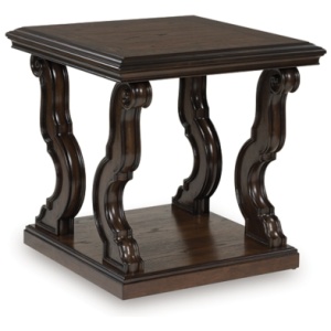 Maylee End Table, Dark Brown
