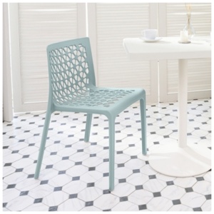 Milan Outdoor Dining Chair (Set of 2), Baby Blue