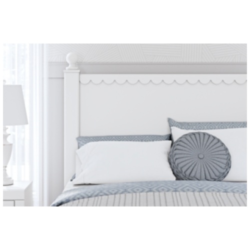Mollviney Full Panel Headboard, White
