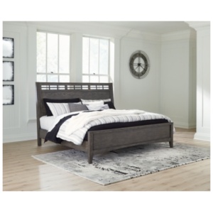 Montillan California King Panel Bed, Grayish Brown