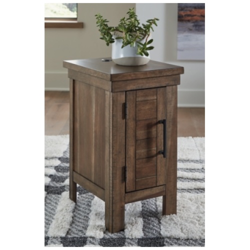 Moriville Chairside End Table, Grayish Brown