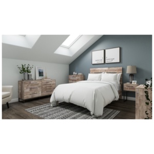 Neilsville Full Panel Platform Bed, Whitewash