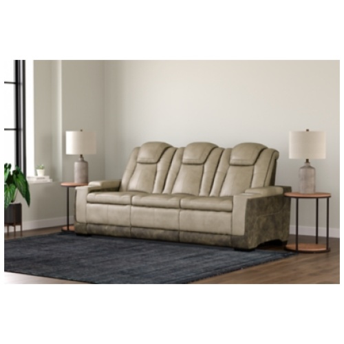 Next-Gen DuraPella Performance Fabric Dual Power Reclining Sofa, Sand