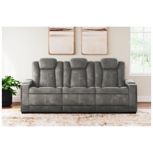 Next-Gen DuraPella Performance Fabric Dual Power Reclining Sofa, Slate