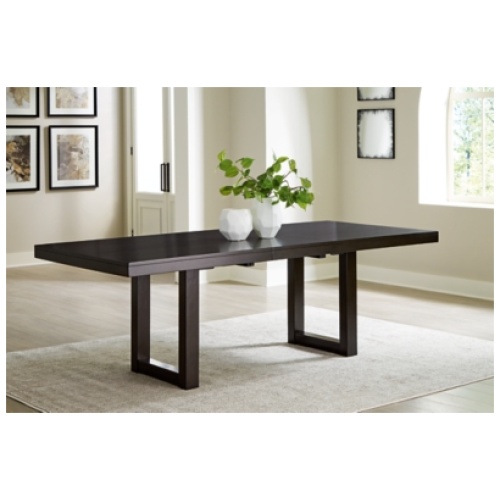 Neymorton 72"-90" Extendable Dining Table, Dark Grayish Brown, Wood