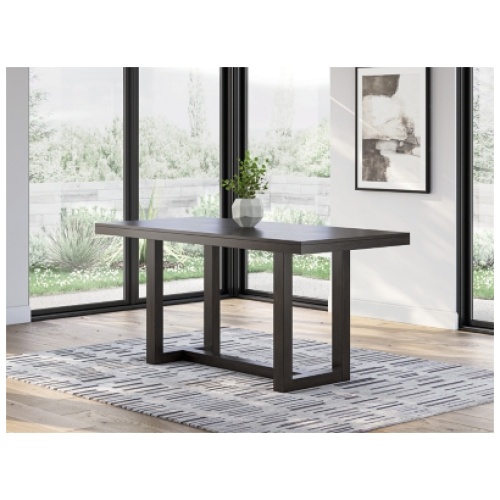 Neymorton Counter Height Dining Table, Dark Grayish Brown, Wood