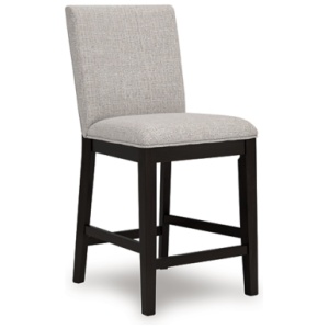 Neymorton Next-Gen Nuvella™ Performance Fabric Counter Height Bar Stool, Dark Grayish Brown
