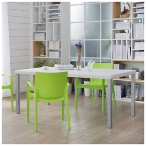 Oslo Large Outdoor Dining Table, White