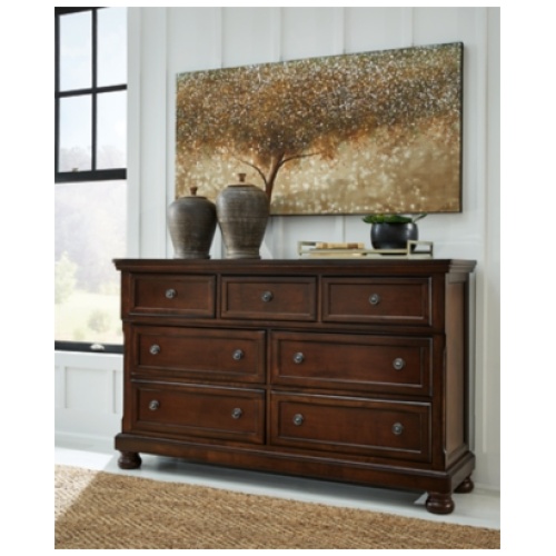 Porter 7 Drawer Dresser, Rustic Brown