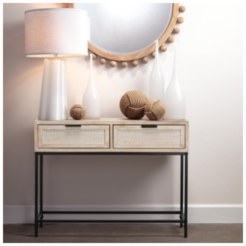 Relaxed Elegance Everlee Console Table, Brown
