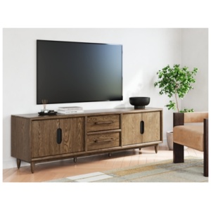 Roanhowe 85" TV Stand, Brown