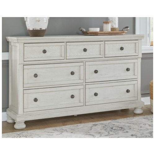 Robbinsdale 7 Drawer Dresser, Antique White