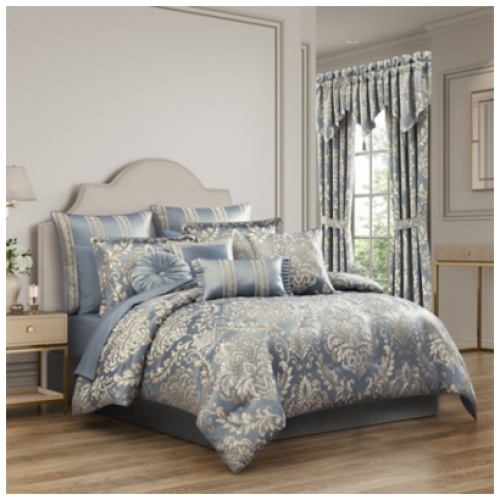 Royal Court Lorenzo 3 Piece King/California King Comforter Set, Blue