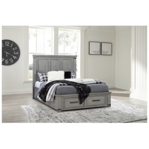 Russelyn Queen Storage Bed, Gray