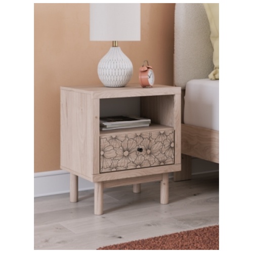 Shapella 22" 1 Drawer Nightstand