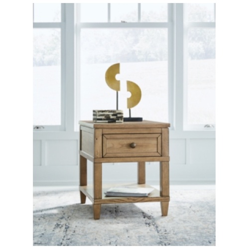 Sharlance End Table, Light Brown