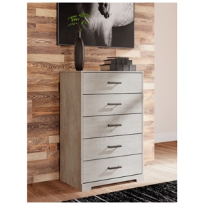 Shawburn 30" 5 Drawer Chest of Drawers, Gray