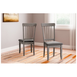 Shullden Spindle Back Dining Chair, Gray