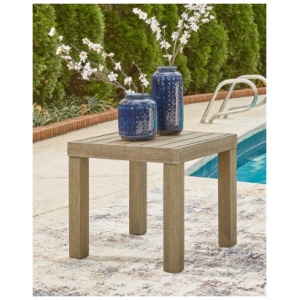 Silo Point Outdoor End Table, Brown