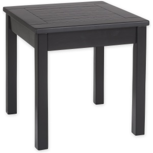 Slatted Wood Side Table