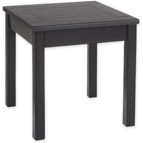Slatted Wood Side Table