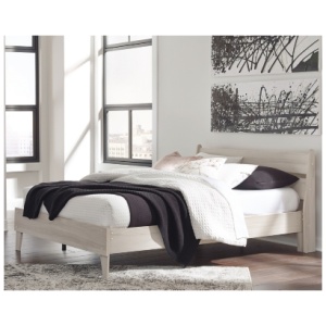 Socalle Queen Panel Platform Bed, Natural