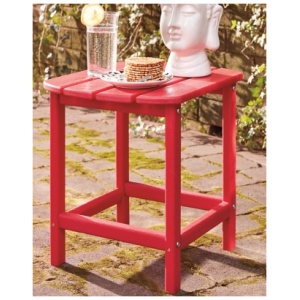 Sundown Treasure Outdoor End Table , Red