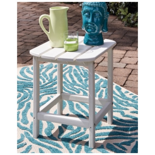 Sundown Treasure Outdoor End Table , White