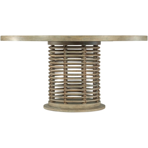 Surfrider 60in Round Rattan Dining Table