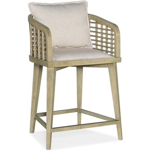 Surfrider Barrel Back Counter Stool