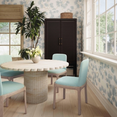 TOV Furniture Rebecca Dining Chair, Light Blue