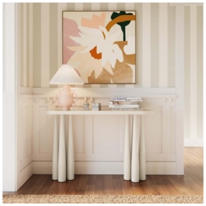 TOV Furniture Titan Console Table, Cream