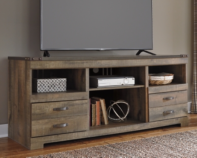 Trinell 63" TV Stand, Brown