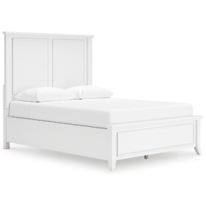 Trulani Queen Panel Bed, White