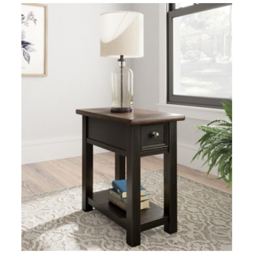 Tyler Creek 2 End Tables, Grayish Brown/Black