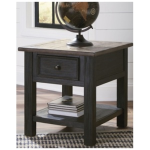 Tyler Creek End Table, Grayish Brown/Black