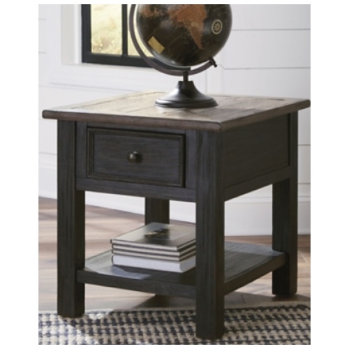 Tyler Creek End Table, Grayish Brown/Black