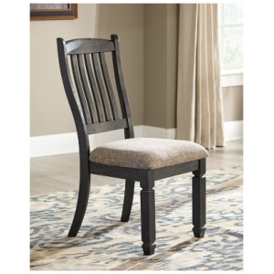 Tyler Creek Slat Back Dining Chair, Black/Grayish Brown