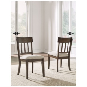 Veramond Dining Chair, Gray/Dark Brown