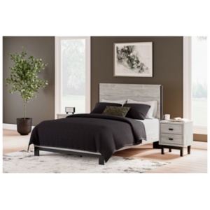 Vessalli Queen Panel Bed, Gray