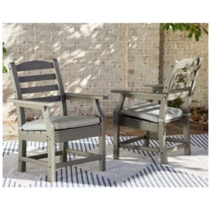 Visola Outdoor Arm Chair (Set of 2), Gray