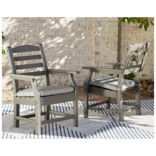 Visola Outdoor Arm Chair (Set of 2), Gray