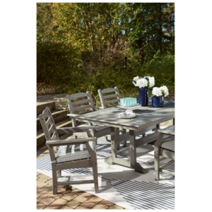 Visola Outdoor Dining Table, Gray