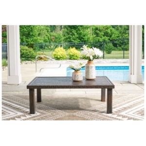Wellingtons Peak Outdoor Coffee Table, Dark Brown