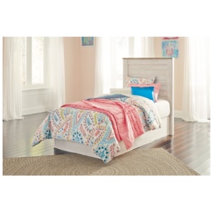 Willowton Twin Panel Headboard, Whitewash